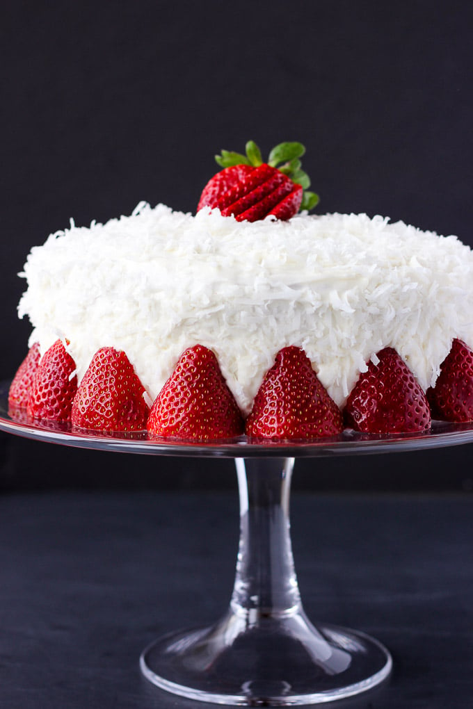 Strawberry Coconut Cake - Fork in the Kitchen