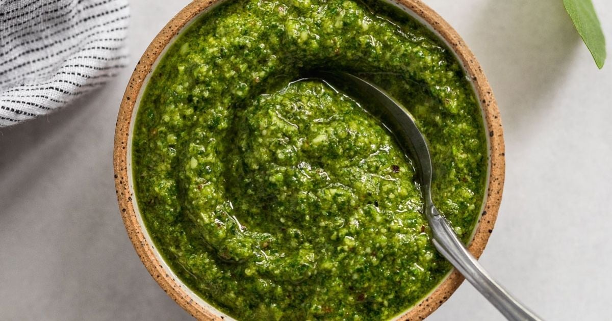 Fresh Basil Pesto with Pine Nuts - Fork in the Kitchen