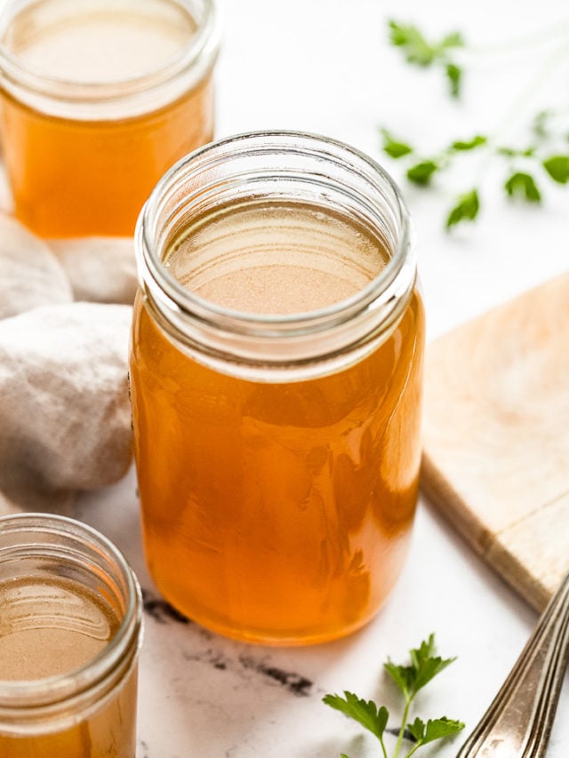 Homemade Vegetable Stock Fork in the Kitchen