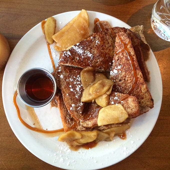 Over Easy Cafe French Toast -- Asheville Travel