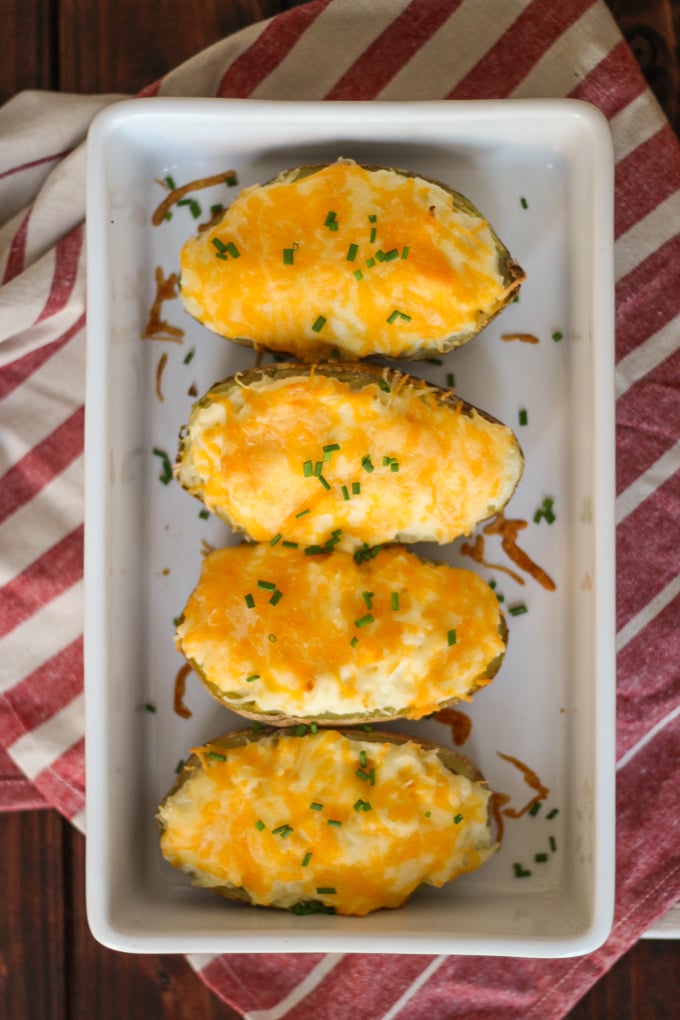  Twice Baked Potatoes - in just over 30 minutes your perfect side is served!