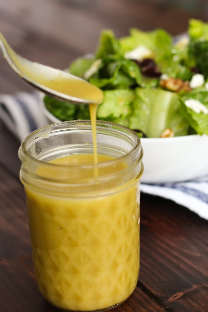 With just 4 ingredients, you’ll have the perfectly tangy and sweet balance of homemade Honey Mustard Dressing! 