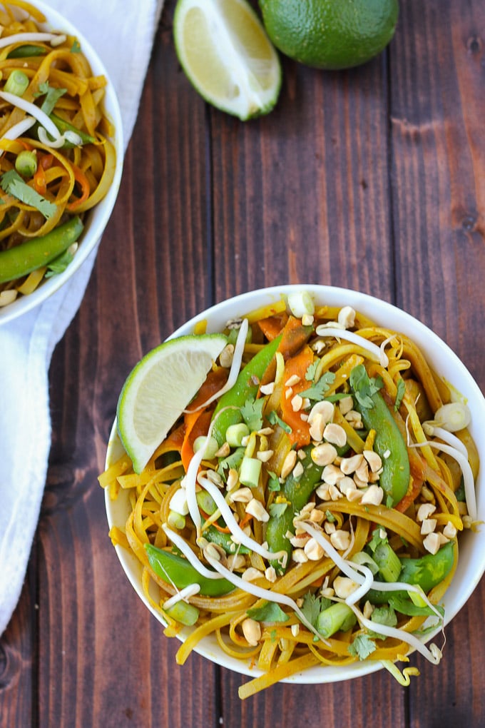 Vegetable Pad Thai / Fork in the Kitchen