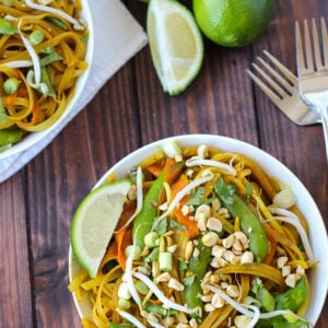 Vegetable Pad Thai / Fork in the Kitchen