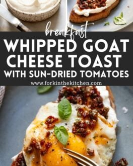 Goat Cheese Toast Pinterest Image