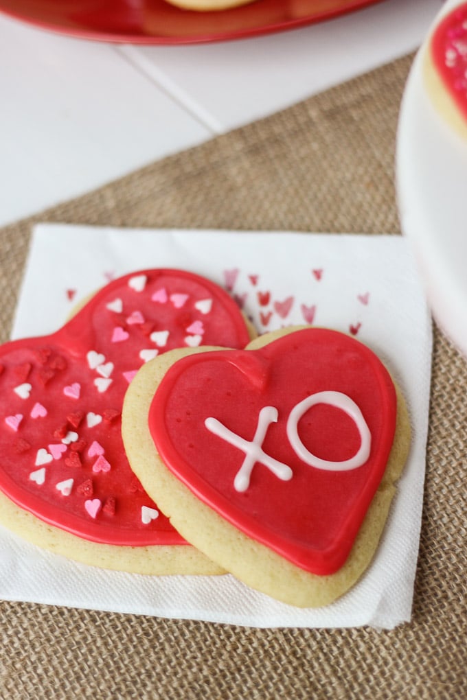 Valentine Cut-Out Sugar Cookies // Fork in the Kitchen