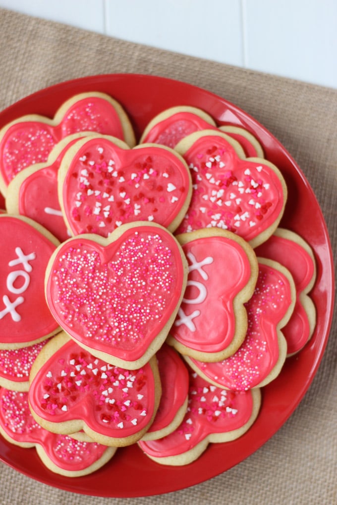 Valentine Cut-Out Sugar Cookies