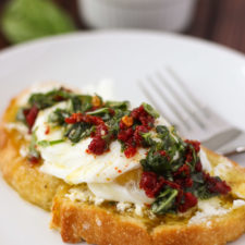 Poached Egg and Basil Toast // Fork in the Kitchen