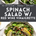 Spinach Salad Pinterest Image