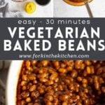 Vegetarian Baked Beans Pinterest Image