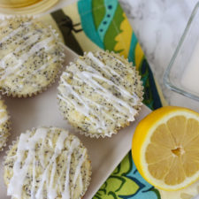 Lemon Poppy Seed Muffins with Almond Icing // www.forkinthekitchen.com