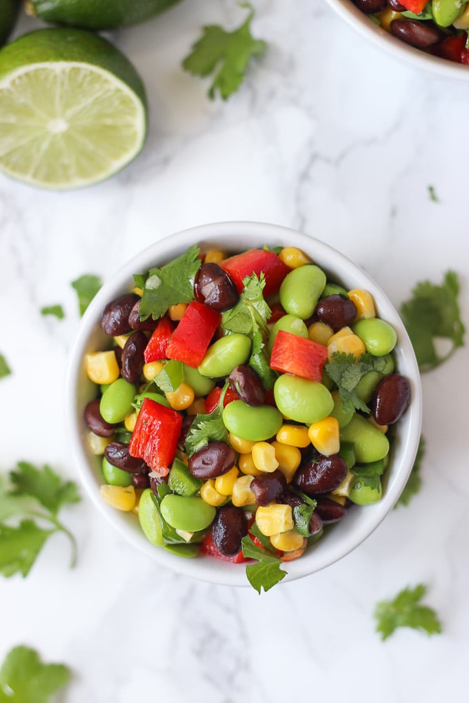 Edamame Black Bean Salad - the perfect summer side! // Fork in the Kitchen