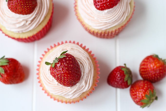 Strawberry Cupcakes // Fork in the Kitchen