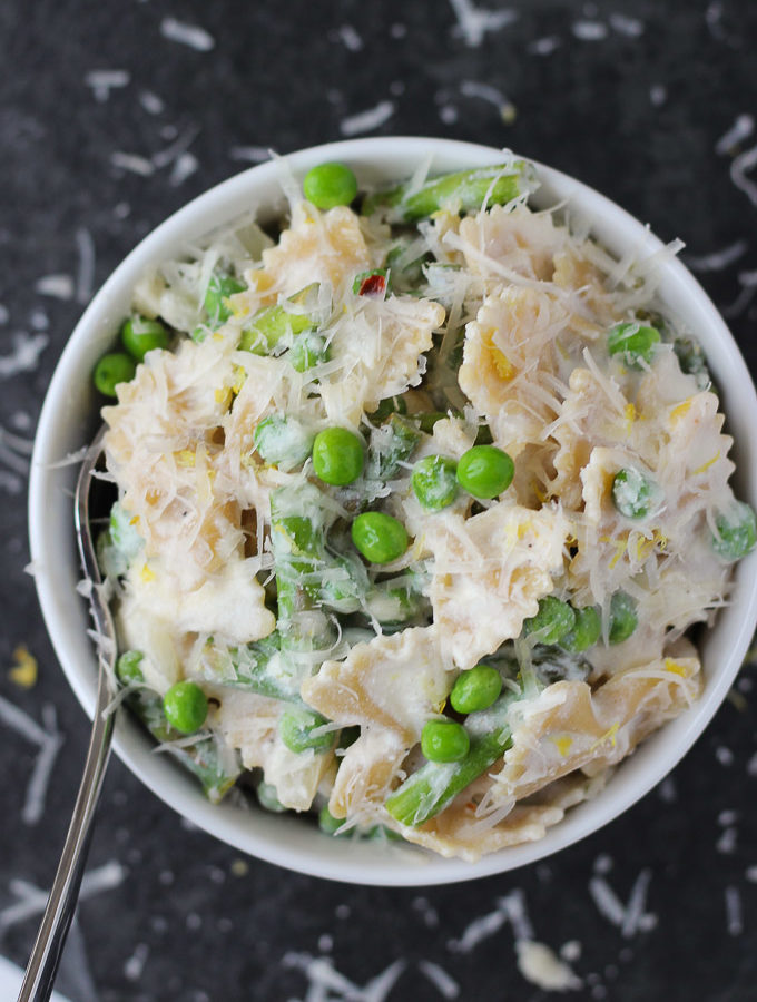 Ricotta, Asparagus, and Pea Pasta // Fork in the Kitchen