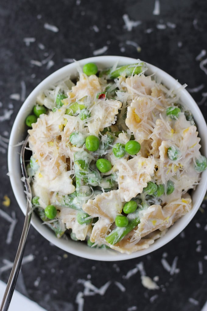 Ricotta, Asparagus, and Pea Pasta // Fork in the Kitchen