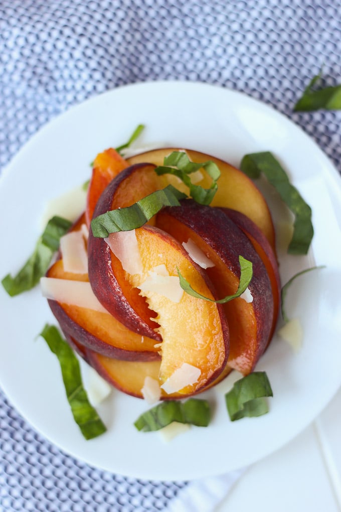 Peach Basil Salad // Fork in the Kitchen