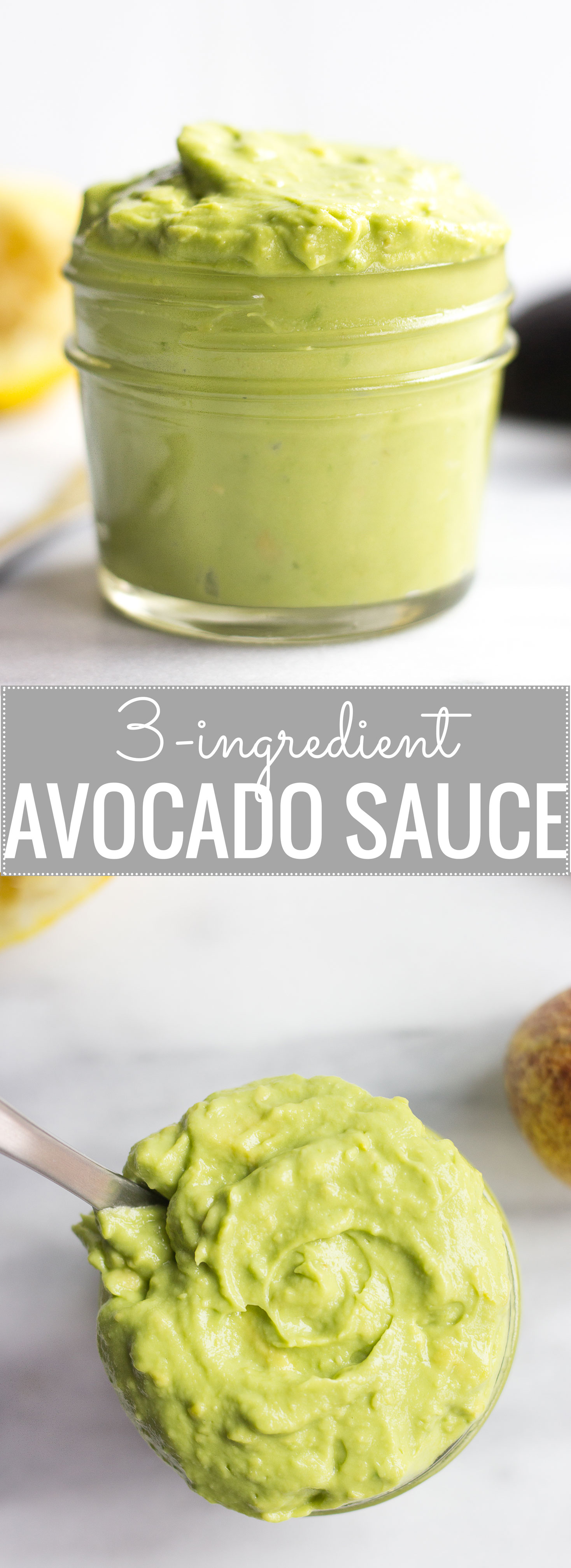 3-Ingredient Avocado Sauce - Fork in the Kitchen