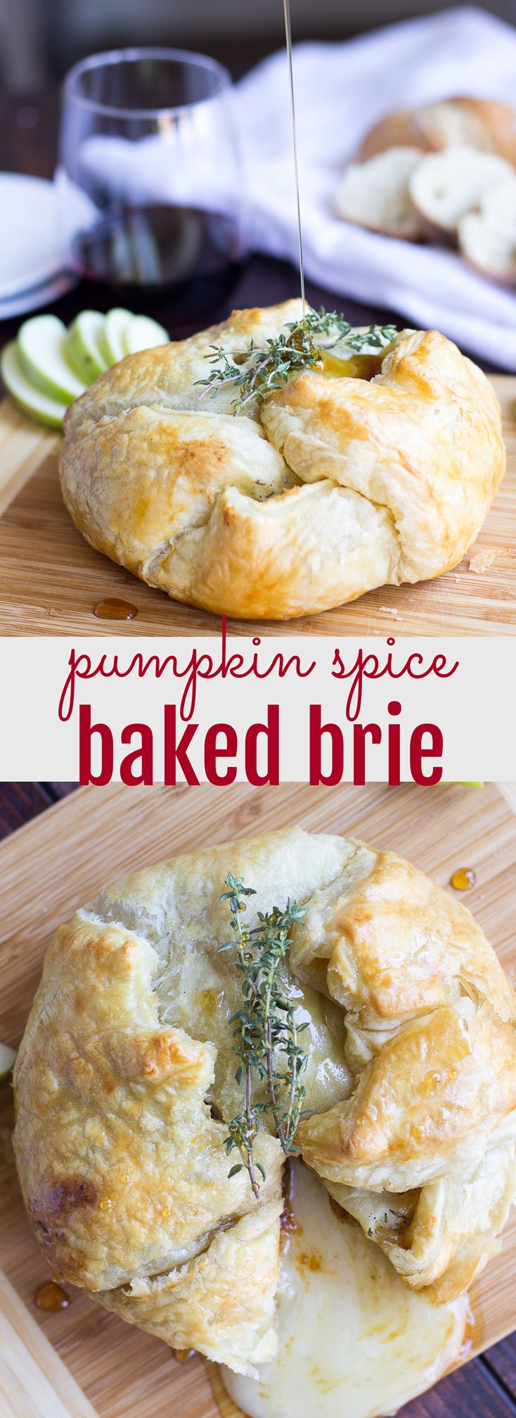 Pumpkin Spice Baked Brie // Fork in the Kitchen