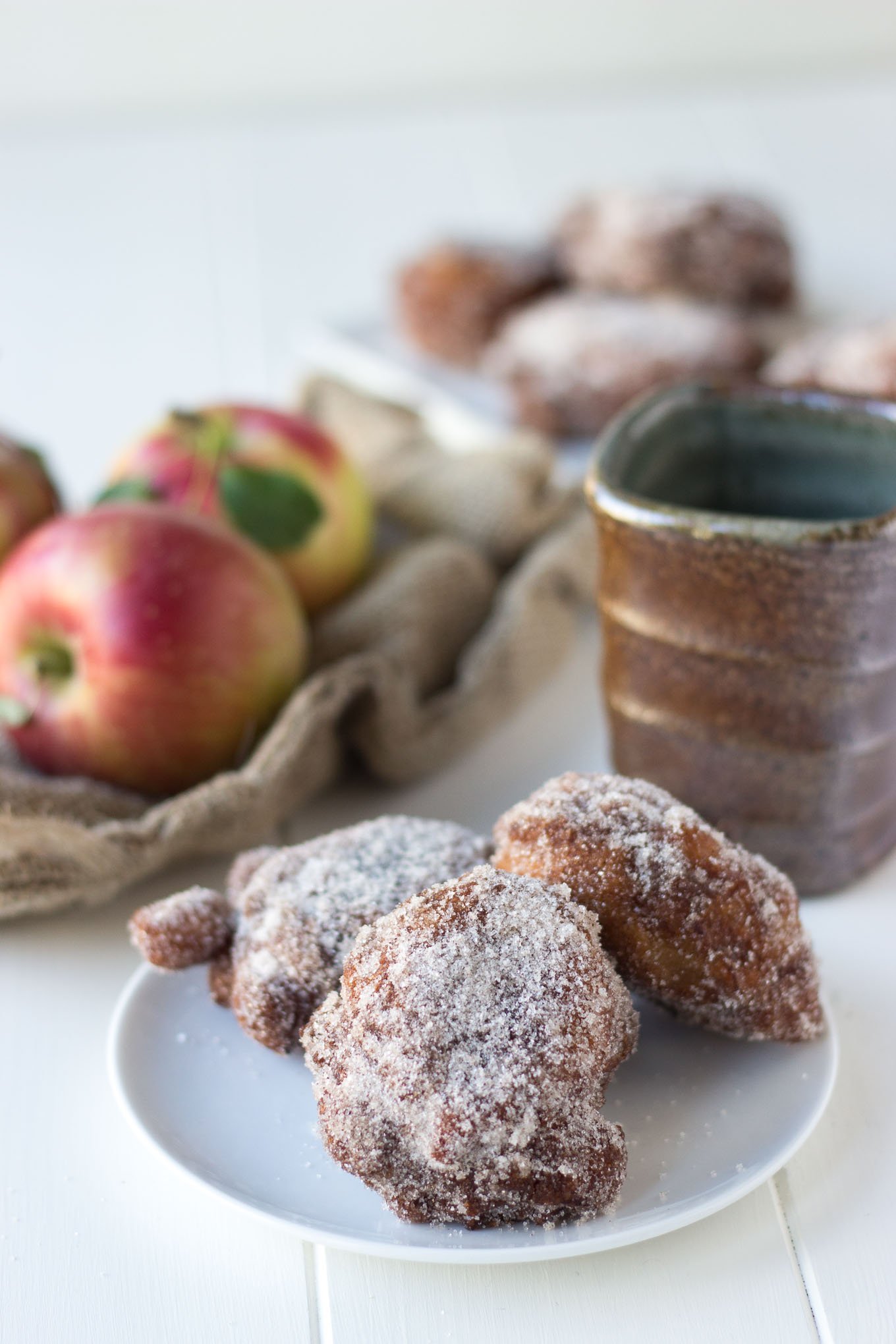 Cinnamon Sugar Apple Fritters // Fork in the Kitchen