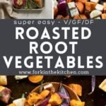 Pinterest collage for root vegetables