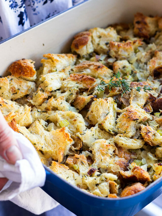 Savory Herb-Filled Stuffing To Share For Thanksgiving