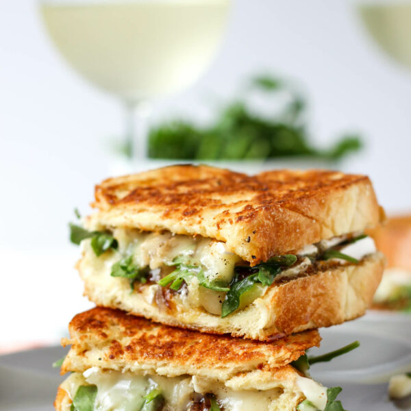 Apricot Brie Grilled Cheese on Challah // Fork in the Kitchen