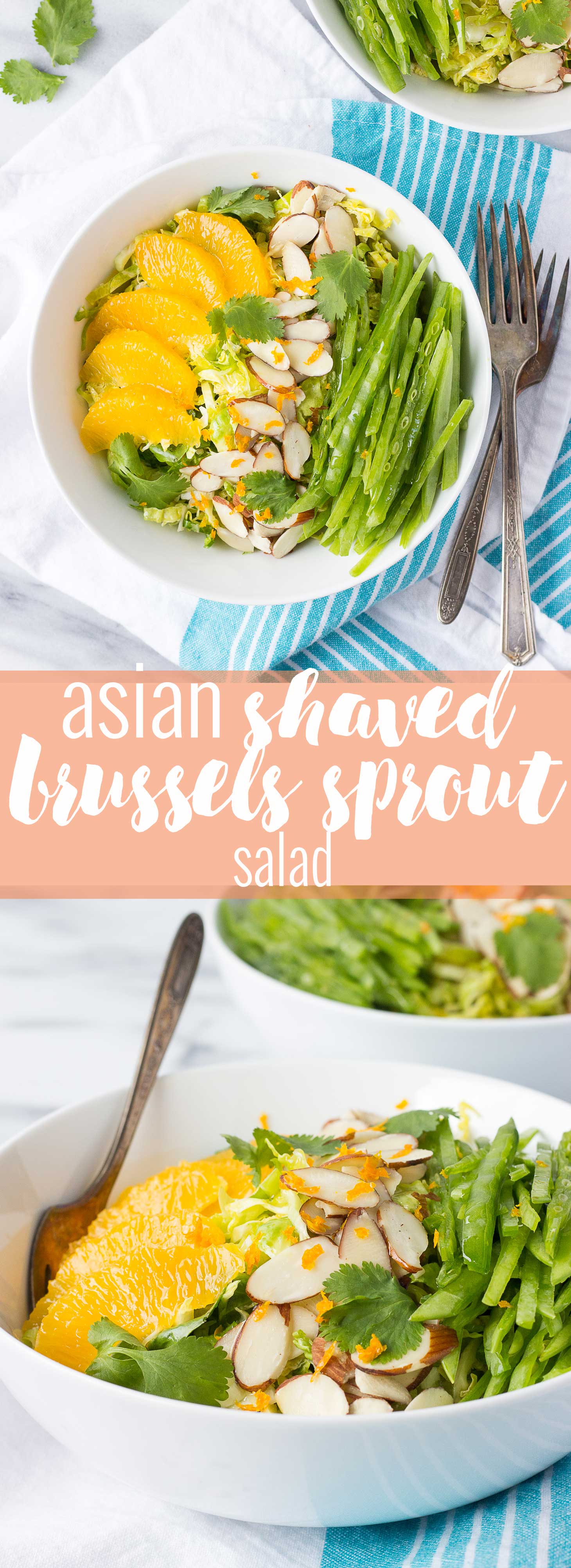 Asian Shaved Brussels Sprout Salad // Fork in the Kitchen