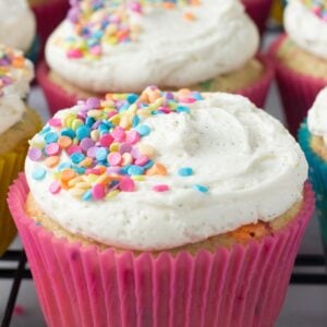 Funfetti Vanilla Cupcakes // Fork in the Kitchen