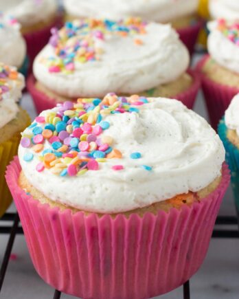 Funfetti Vanilla Cupcakes // Fork in the Kitchen