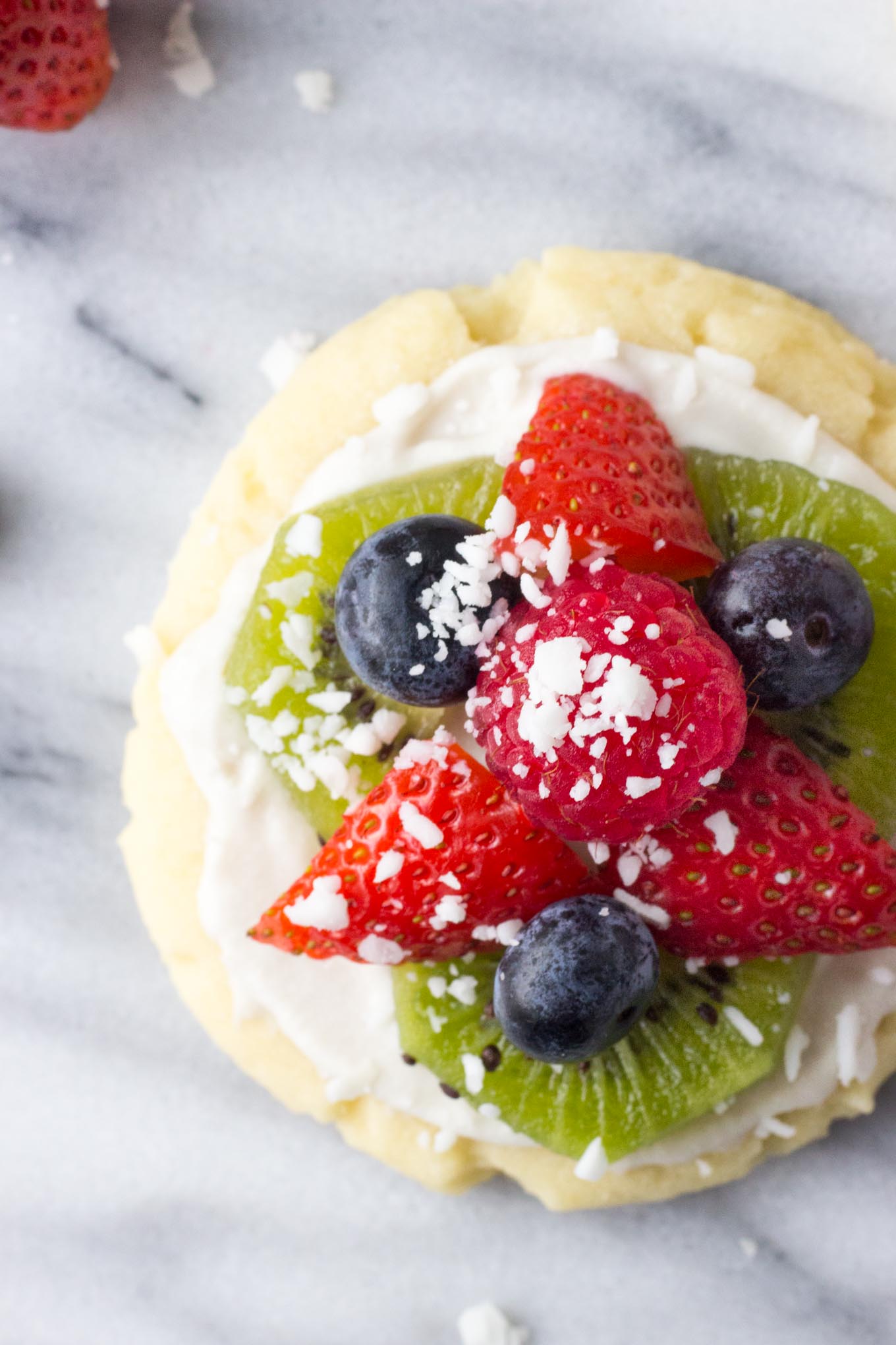 Individual Fruit Pizzas with Coconut Whip // Fork in the Kitchen