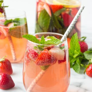 Strawberry Mint Sangria | Fork in the Kitchen
