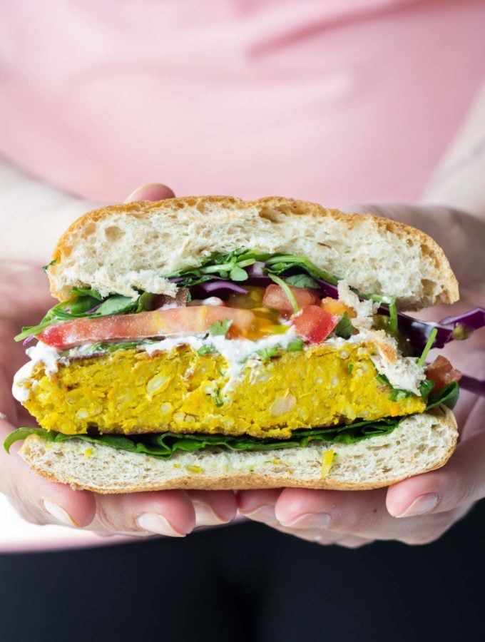 Curried Chickpea Burgers | Fork in the Kitchen