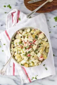 Healthier Potato Cauliflower Salad | Fork in the Kitchen