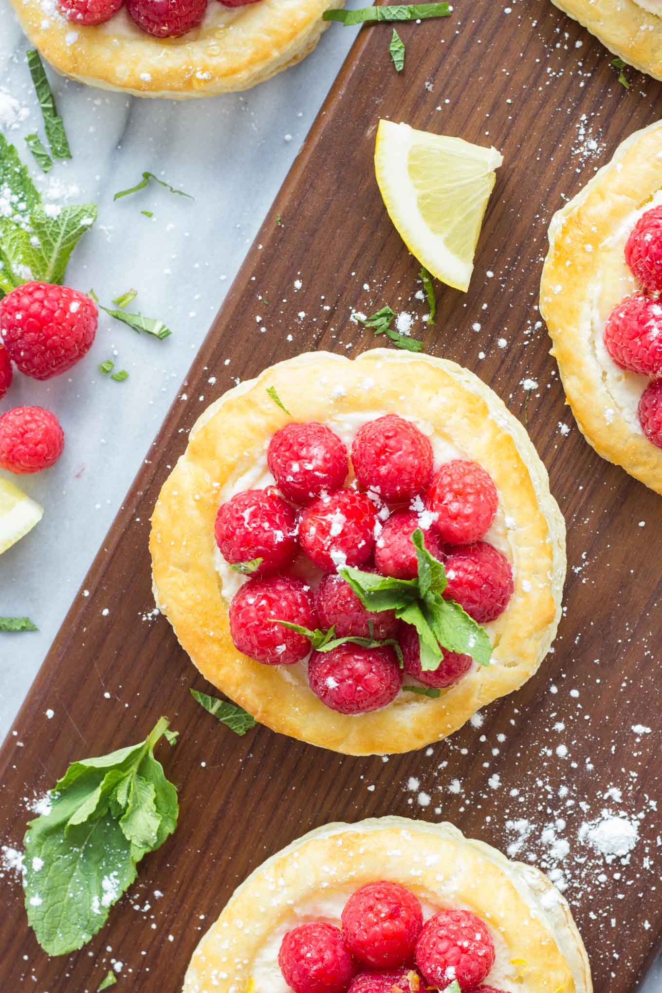 Raspberry Lemon Mascarpone Pastries | Fork in the Kitchen