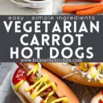 Vegetarian Carrot Dog Pinterest Image