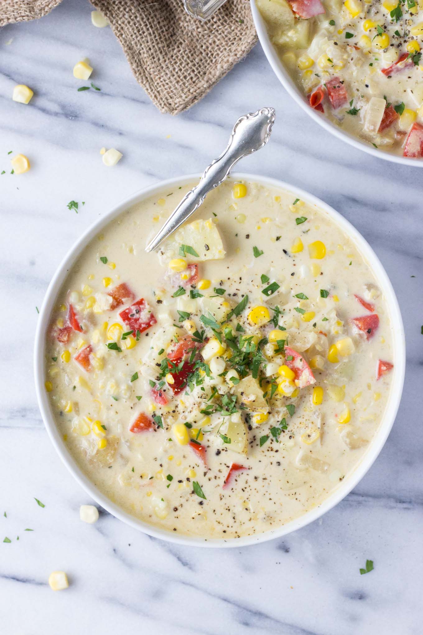 Creamy Corn Chowder | Fork in the Kitchen