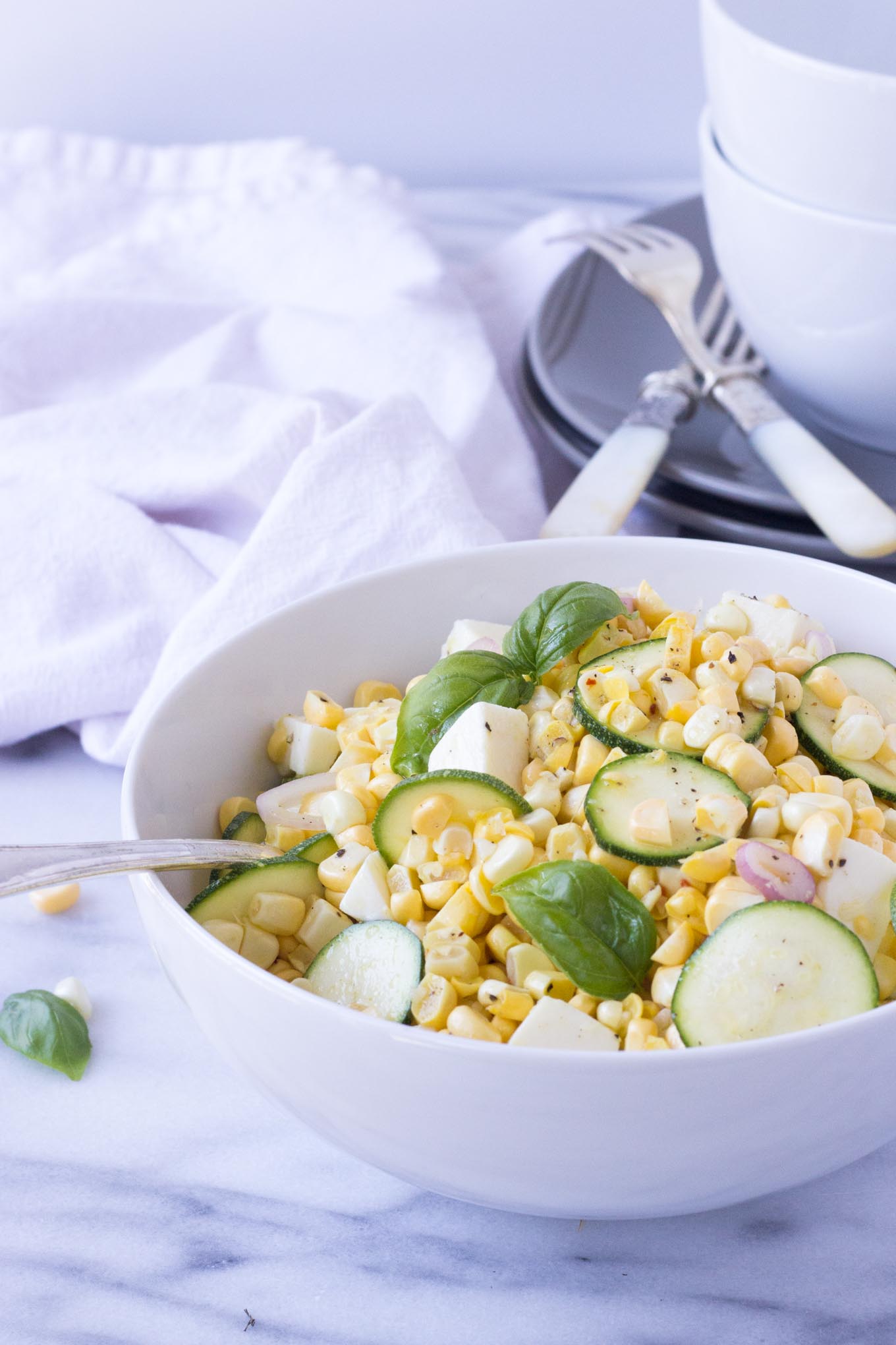 Fresh Corn & Zucchini Salad | Fork in the Kitchen