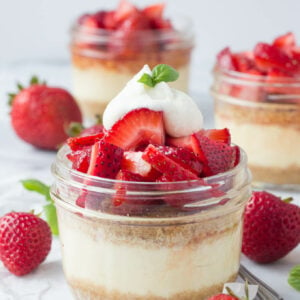 Individual Strawberry Cheesecakes | Fork in the Kitchen