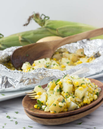 Potato and Corn Hobo Packet | Fork in the Kitchen