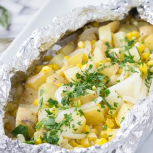 Potato and Corn Hobo Packet | Fork in the Kitchen