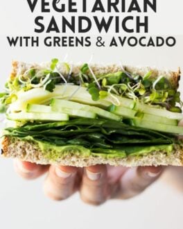 Vegetarian Sandwich Pinterest Image 3
