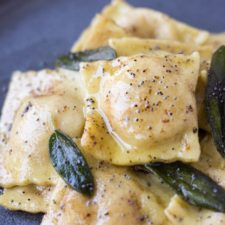 Roasted Butternut Squash Ravioli with Brown Butter Poppy Seed Sauce | Fork in the Kitchen