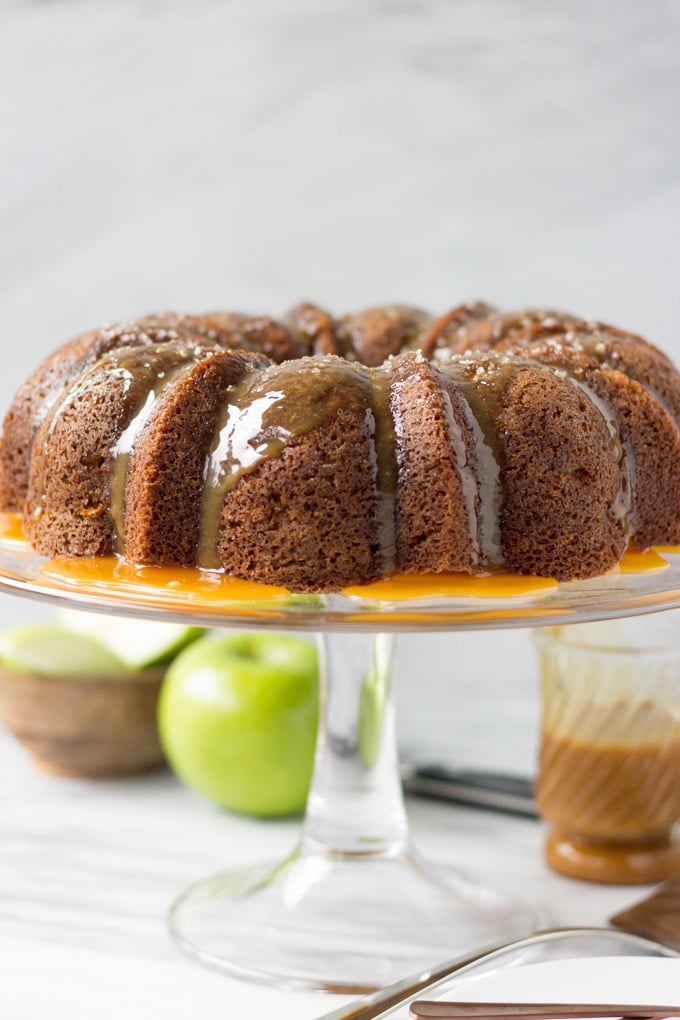 Salted Caramel Apple Cake | Fork in the Kitchen