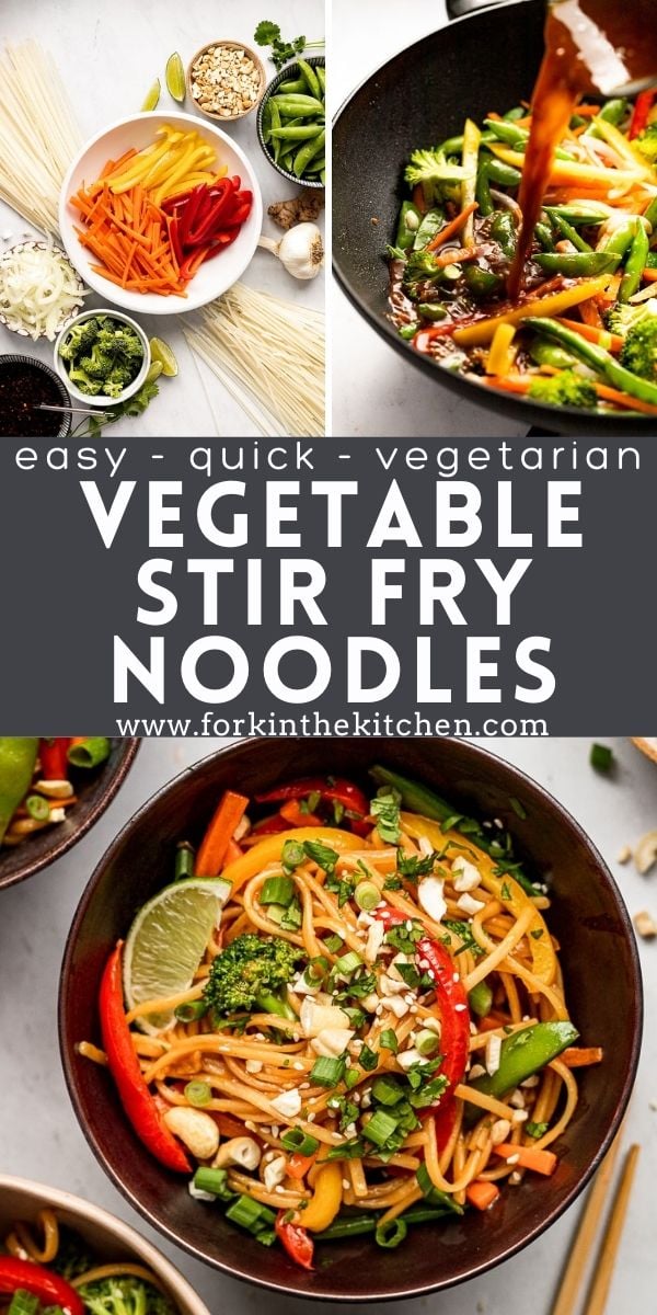 Easy Vegetable Stir Fry Noodles - Fork in the Kitchen