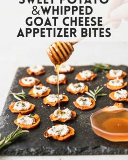 Sweet Potato Goat Cheese Appetizer Pinterest Image