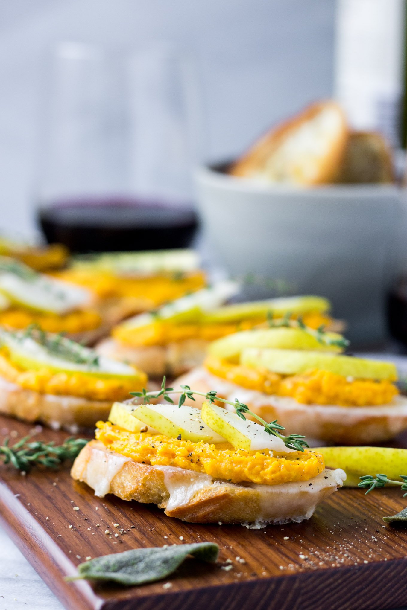 Butternut Squash and Pear Crostini | Fork in the Kitchen
