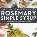 Rosemary Simple Syrup Pinterest Image
