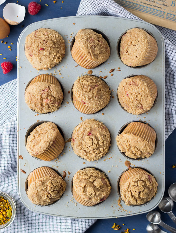 Chai Raspberry Muffins | Fork in the Kitchen