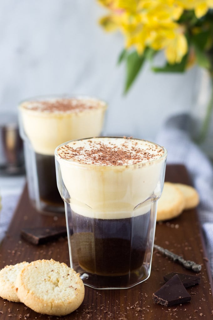 Vietnamese Egg Coffee with cookies - the most luxurious coffee you'll ever have! | Fork in the Kitchen