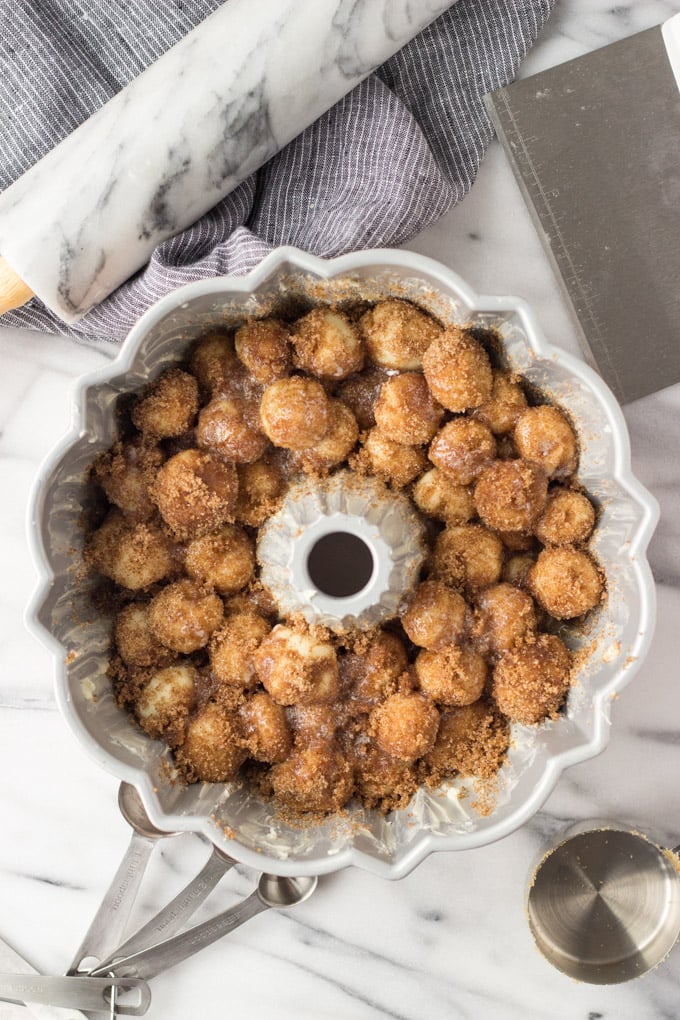 Homemade Hazelnut Monkey Bread - the second rise of the dough. | Fork in the Kitchen